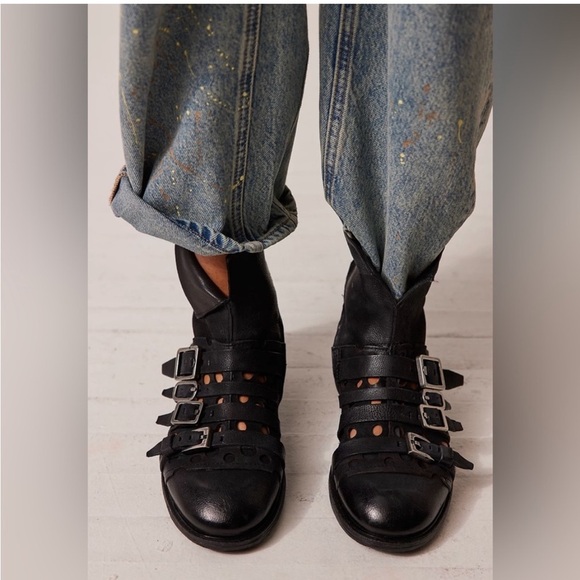 A.S.98 Vivi Buckle Boots Size 39 EU or 8.5-9 US NWT - Picture 1 of 17